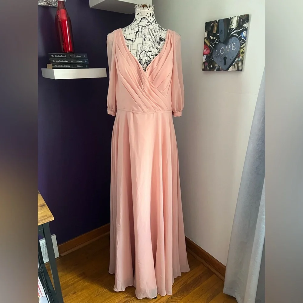 christina wu bridesmaid dresses colors Christina Wu 22245 Kimono Sleeve V-Neck Bridesmaid Dress